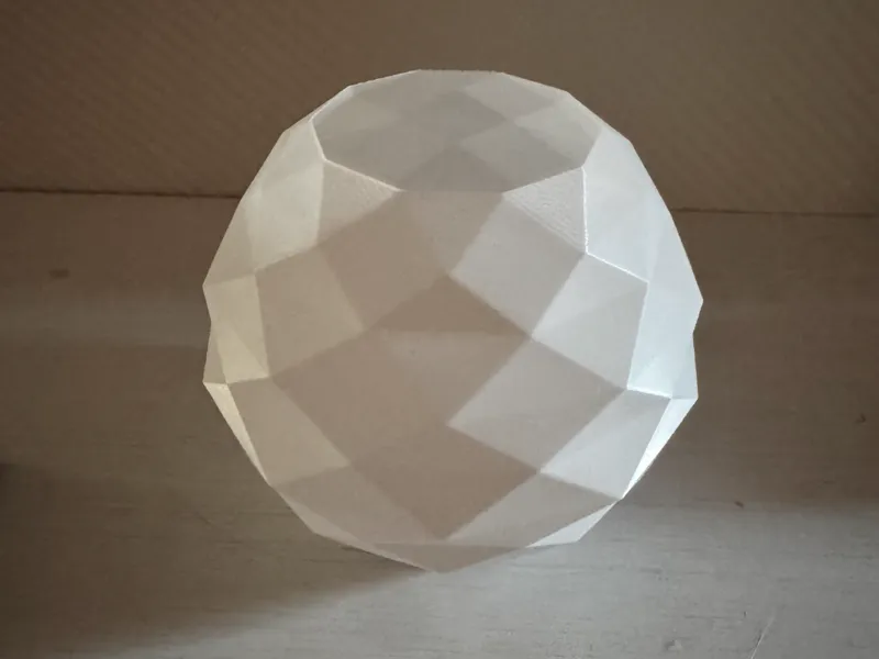 Photophore avec lumière led Low Poly