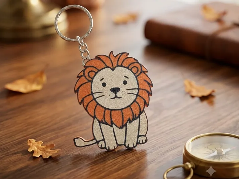 poetachiavi leoncino multi Cute Baby Lion Keychain