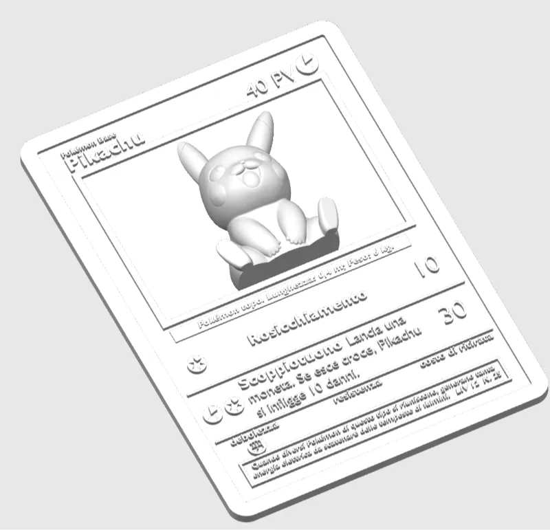 Pokemon Card Pikachu - Carta Pokemon Pikachu