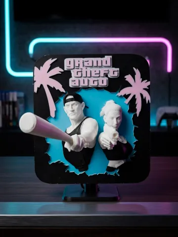 Accesorio para impresora 3D: Gta 6 Grand theft auto Schild Ams ready — vista de referencia 2