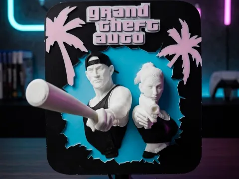 Accesorio para impresora 3D: Gta 6 Grand theft auto Schild Ams ready — referencia de MakerWorld