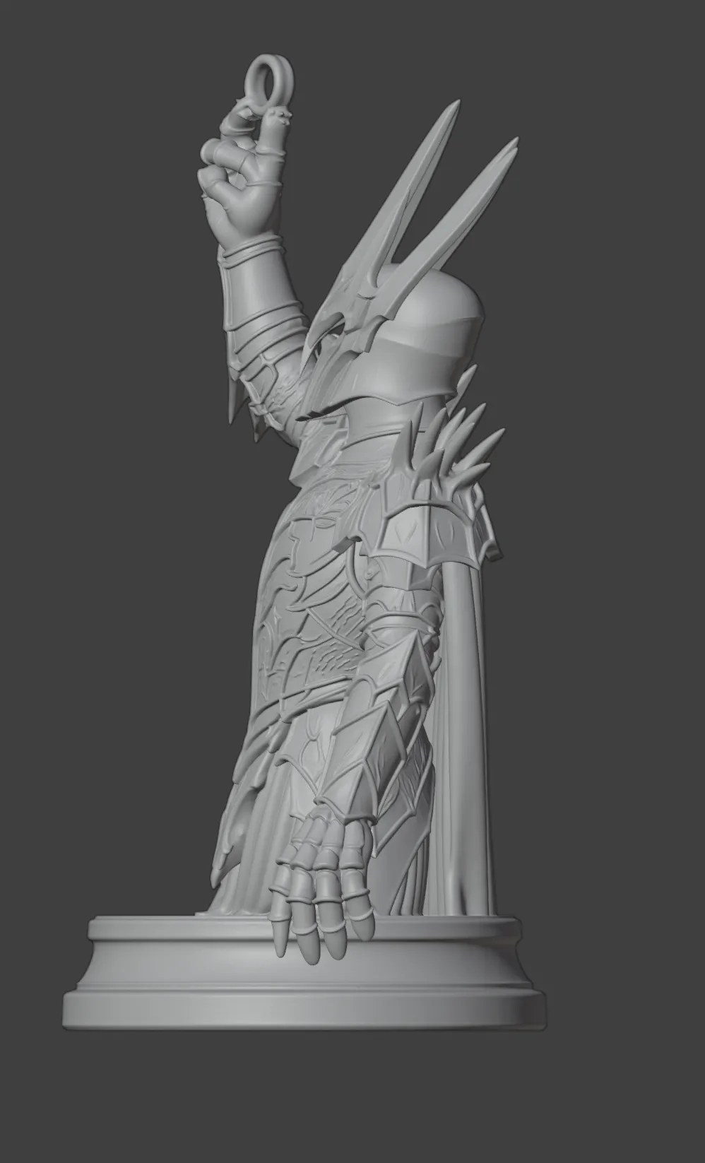 Lord Sauron Bust Statue (Lord Of The Rings - LOTR) view 4
