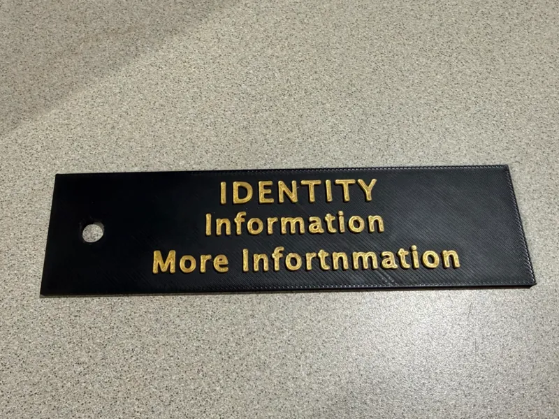 Key Chain or Luggage tag