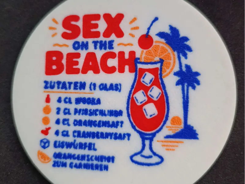 Cocktail Coaster Sex on The Beach
