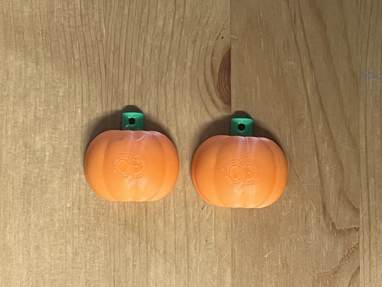 pumpkin earrings view 2