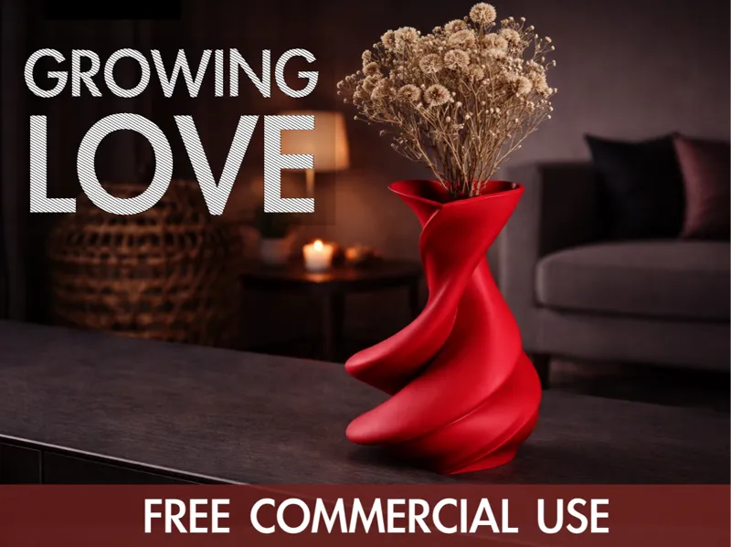 Growing-LØVE - Decorative Vase for Romantic Dinner