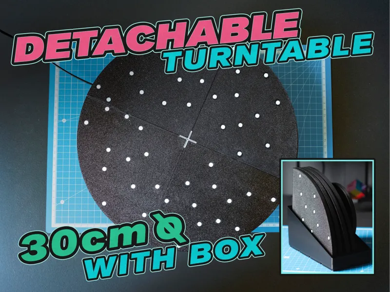Modular Turntable for 3D Scanning with Storage Box