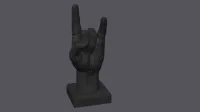 Main rock signe des cornes — photo 3