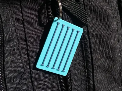 Swimming pool keychain