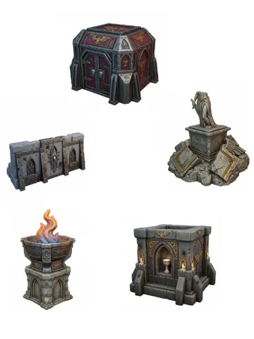 Escenografía en miniatura: Adepta Sororitas W40K Terrain — vista de referencia 2