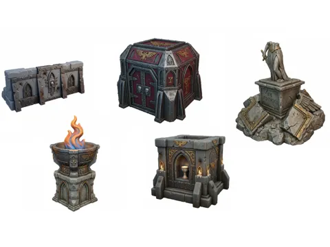 Escenografía en miniatura: Adepta Sororitas W40K Terrain — referencia de MakerWorld