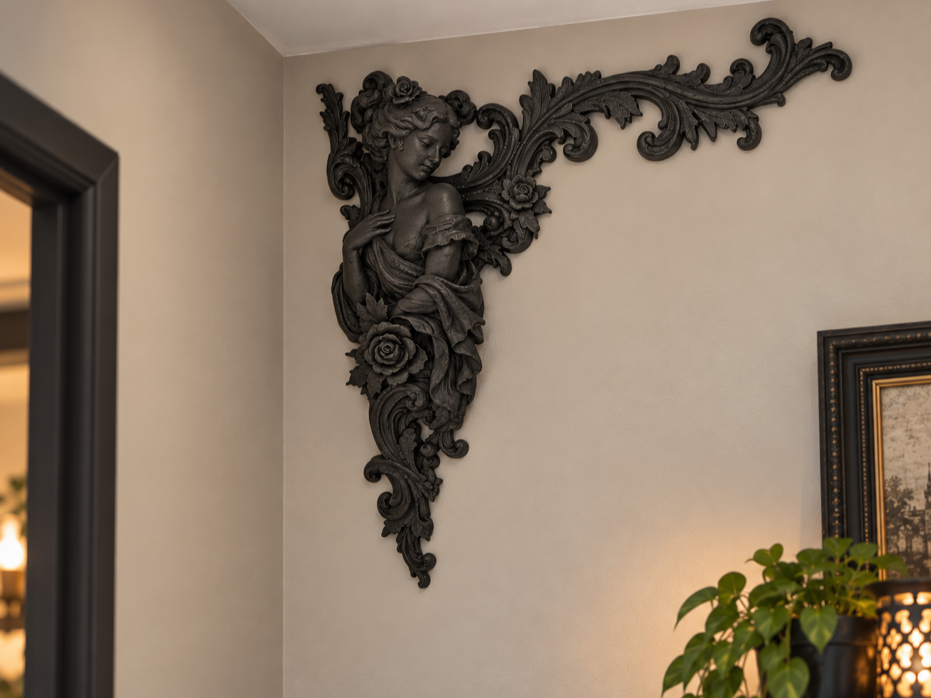 Baroque Wall Ornament - Woman beauty - 1