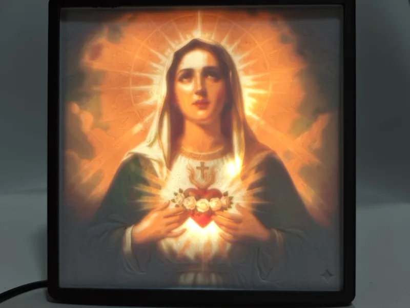 Litofania del Sagrado Corazón de Maria