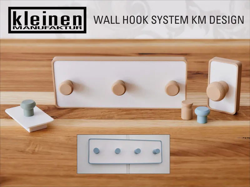 Wall Hook - Garderoben System Kleider Haken Knauf