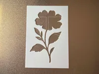 Pochoir fleur — photo 2