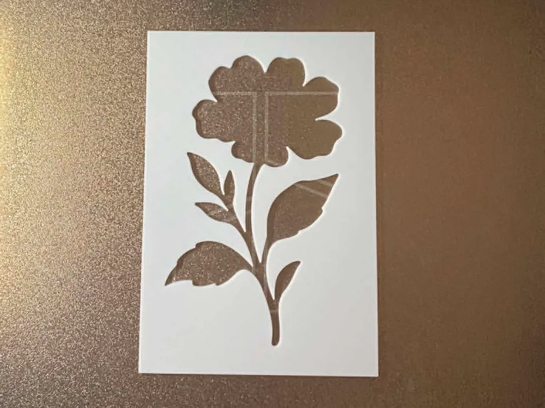 Pochoir fleur