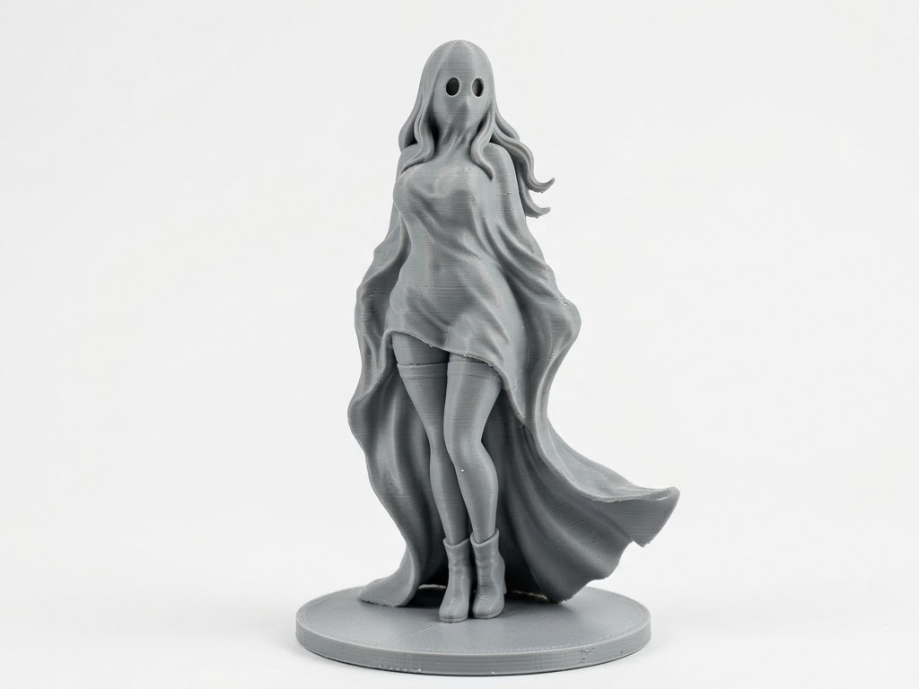 Sexy Sheet Ghost Statue 3D model