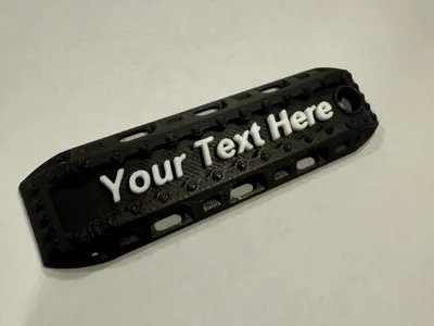 Traction Board Blank Keychain