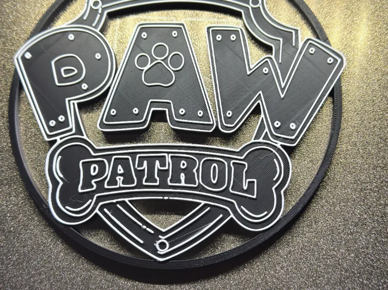 Paw Patrol Logo Fensterbild / Wanddeko
