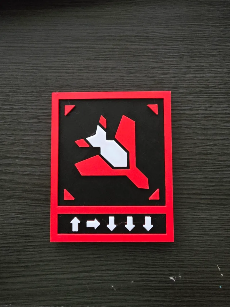 Magnetic Helldivers 2 Eagle 500kg Bomb Plaque