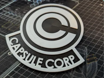 Capsule Corp coaster