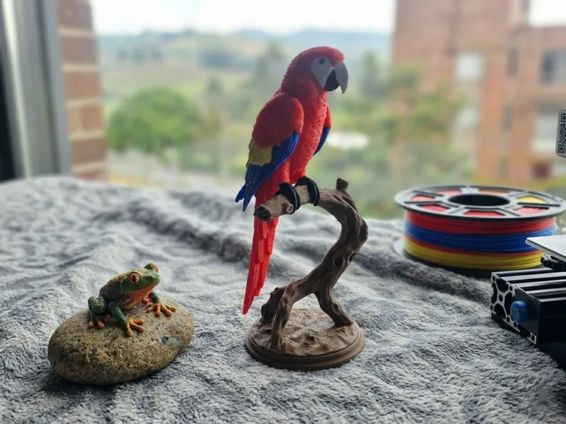 Guacamayo Escarlata Realista