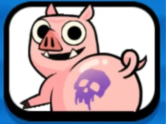 Twerking Pig Emote from Clash Royale