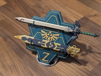 Wall-Mount Display for the Master Sword and Sheath