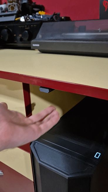Retractable Slide-Out Desk Hook [Print-in-Place]