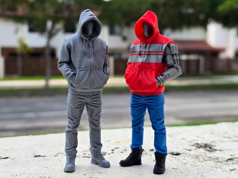 Cyberpunk Hoodie Cyborg (No Supports)