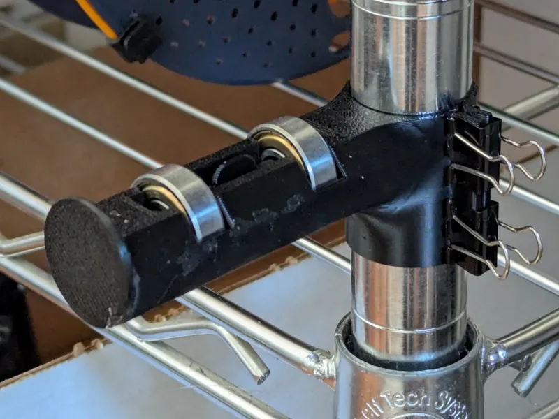 filament spool holder with pole clamp