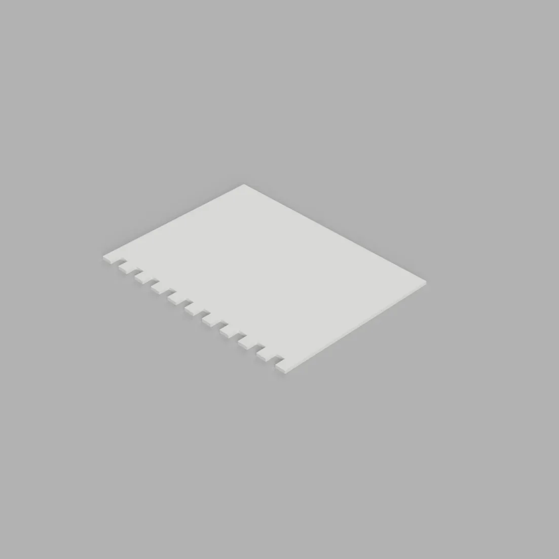 Truelle crantée pour carrelage
