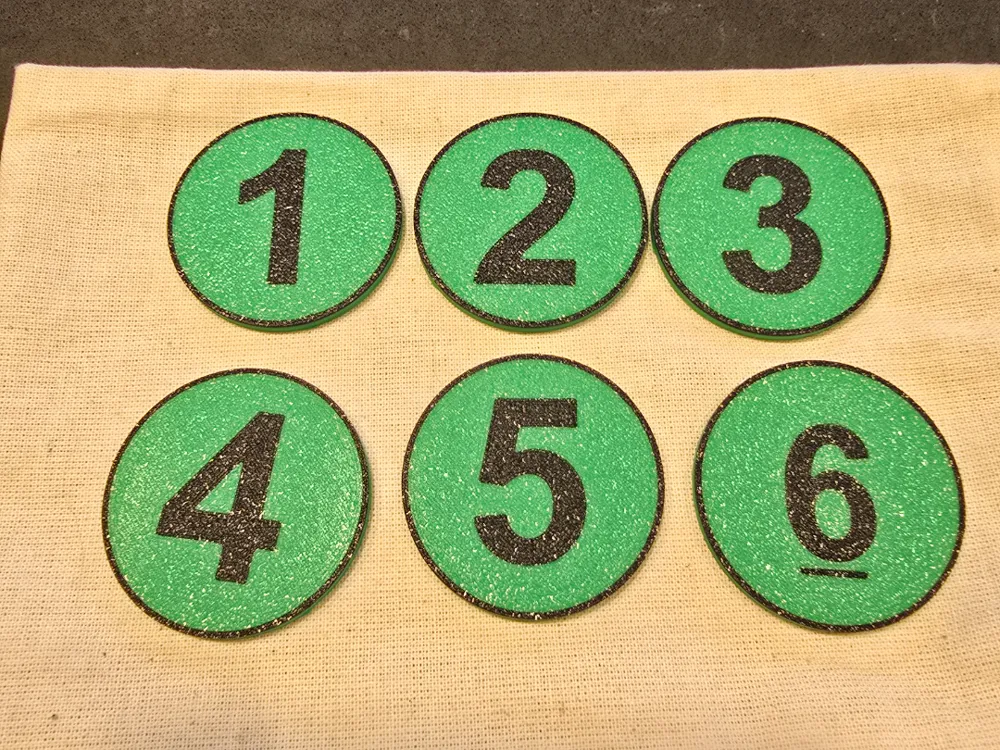 Numbered Marker tokens 1-20 by Olive Design - MakerWorld