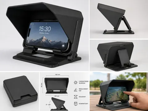 Soporte: Phone Sun Shade Stand — referencia de MakerWorld
