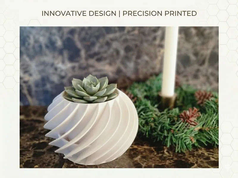 Planter with integrated tray