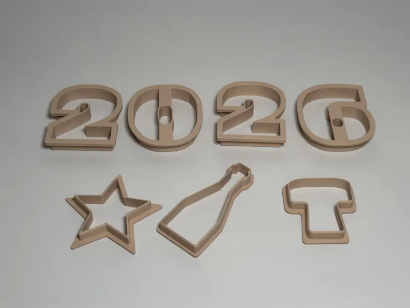 New Year Cookie cutters