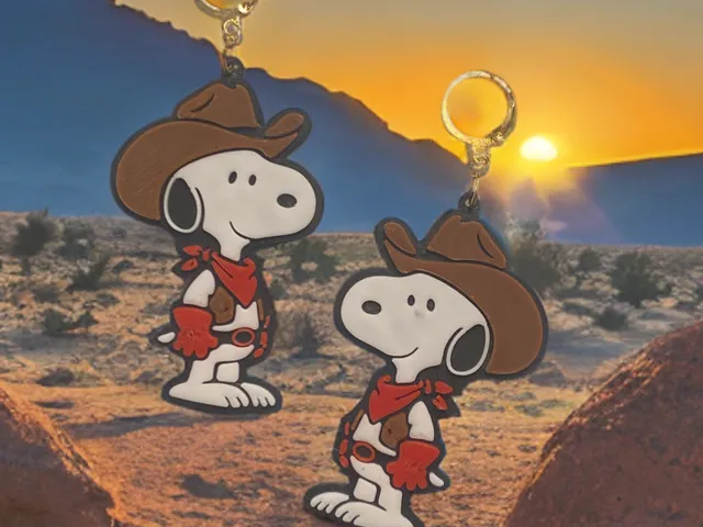 Cowboy Snoopy Earrings/Keychain