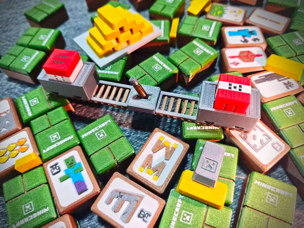 Minecraft Mahjong Set | Minecraft Series | 144 Tiles and Accessories ...