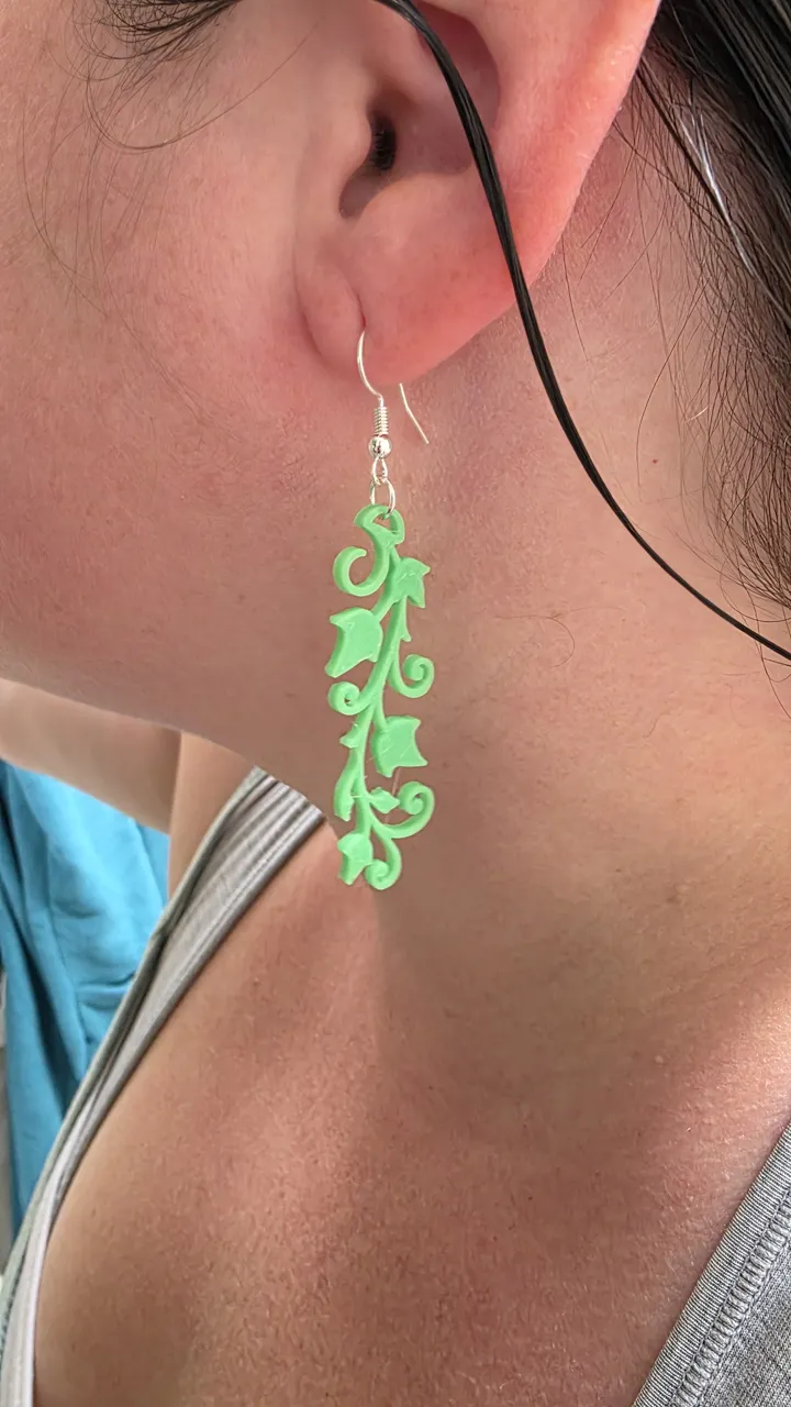 Ivy Vine earrings view 2