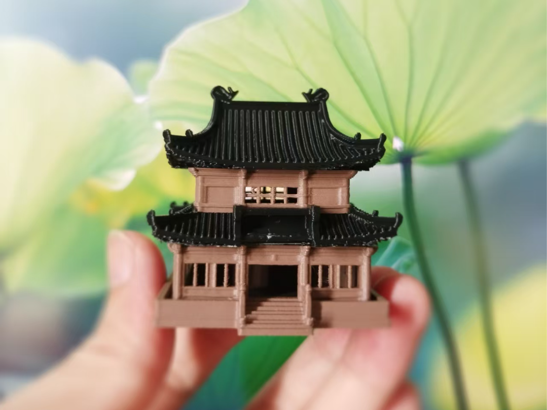 Miniatura 1 do modelo 3D 双层古风小楼建筑