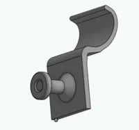 0.2mm layer, 4 walls, 100% infill hook with post for 