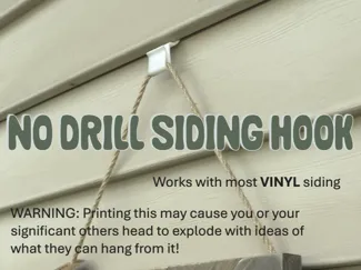 Vinyl Siding Deco Hook