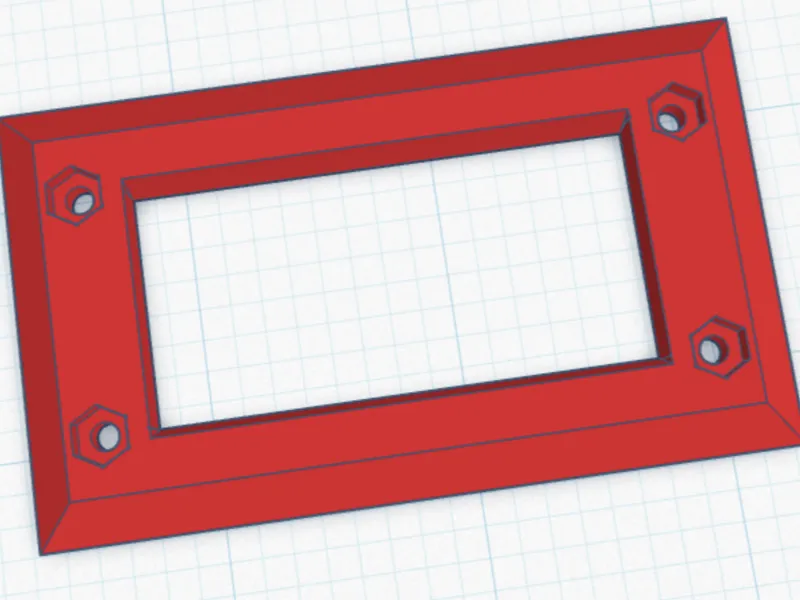 Gauge Bezel beveled with recessed hex head