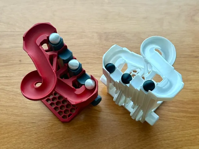 Print-in-Place Staircase Automaton Marble Run