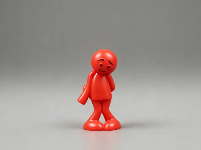 委屈火柴人-表情小人偶模玩摆件儿童认知情绪认知小人