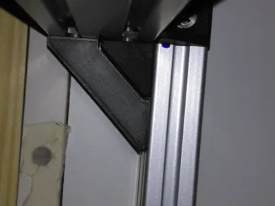 Corner brackets for alu profiles 20x20, 20x40