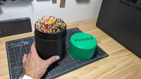 Grand pot à crayons avec couvercle à visser — photo 2