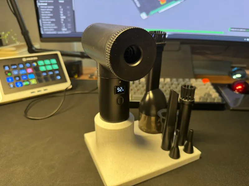 Air Duster charging and accessories dock
