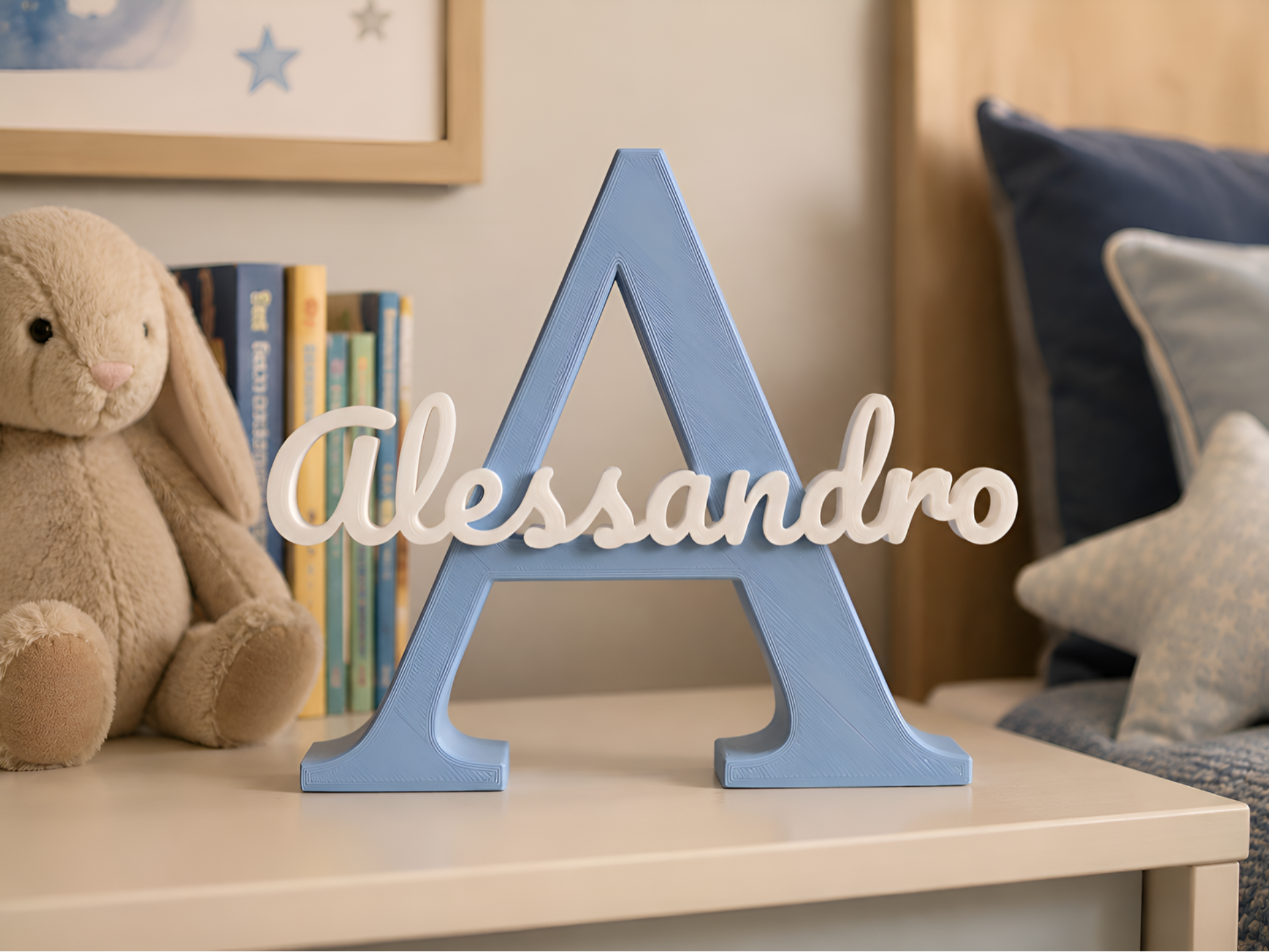 Insegna Iniziale & Nome Personalizzabile