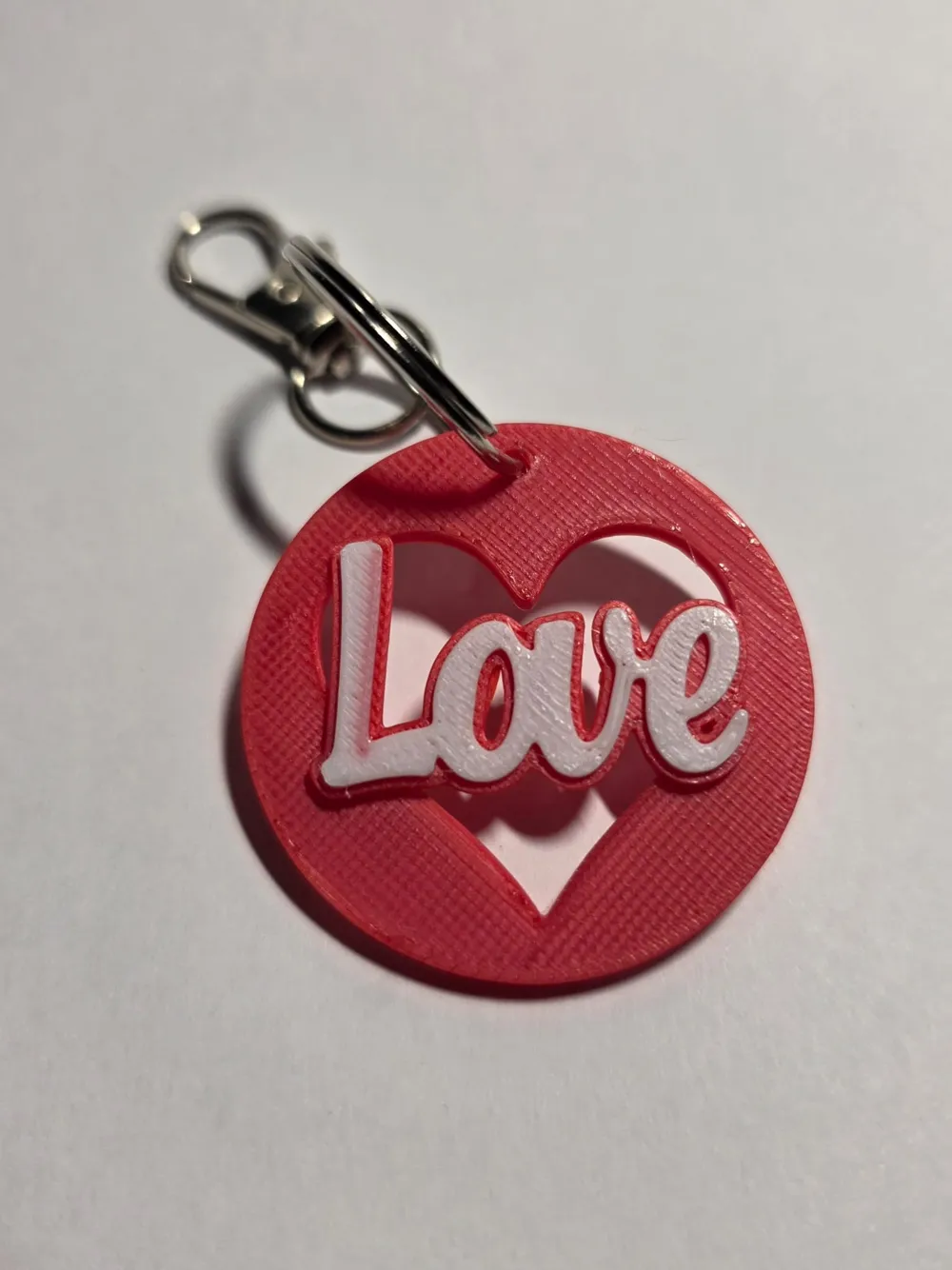 Llavero Corazón Keychain Love - Free 3D Print Model - MakerWorld